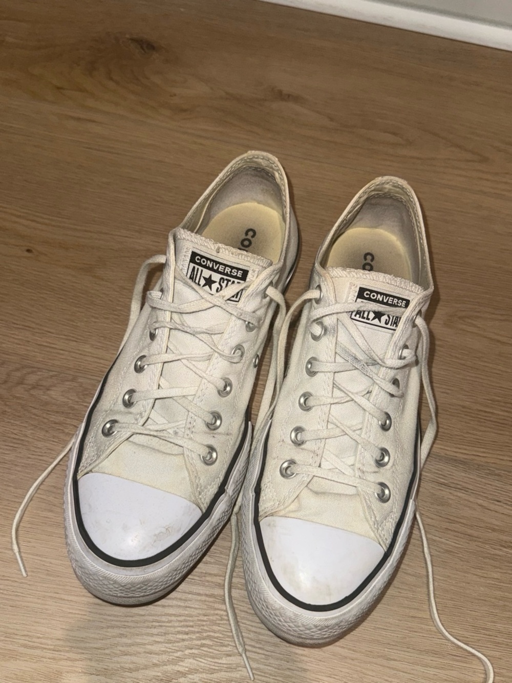 Platform Off-White Converse Low Top Sneakers